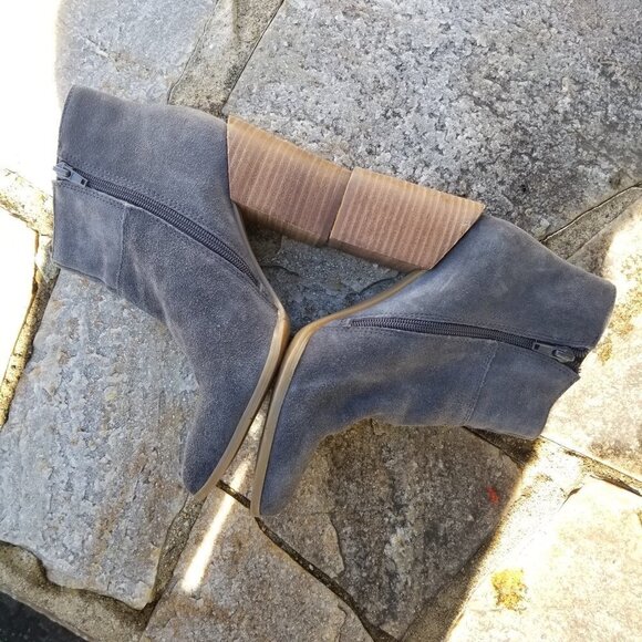 Nine West Kirbyo Suede Leather Heel Boots Size 7.5 - Picture 7 of 11